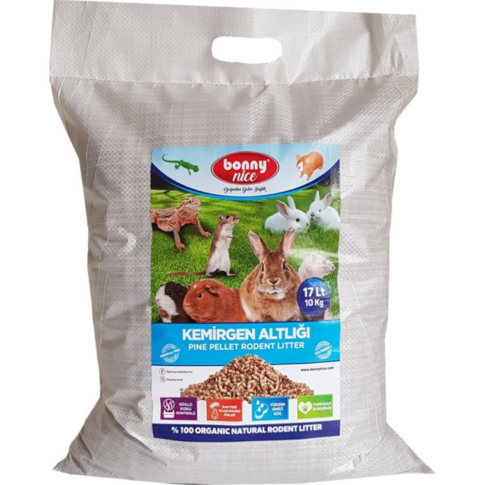 Bonny Nice Organik Çam Pelet Tavşan Altlığı 10 kg 17 L Evcil Hayvan Ürünleri Fiyatı