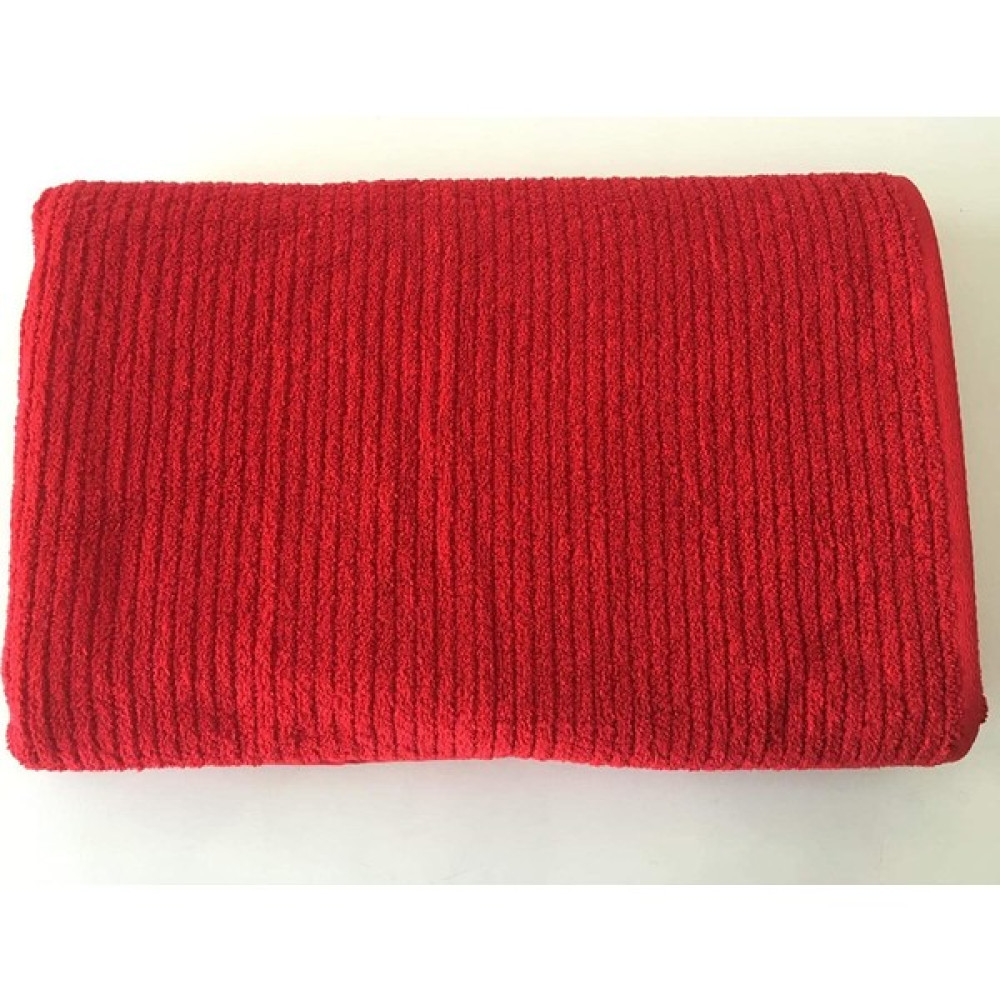 Bonperla Pamuk 90X180 cm Banyo Havlusu Şezlong Spa Plaj Havlusu - 90 x 180 cm - Kırmızı Banyo Havlusu Fiyatı