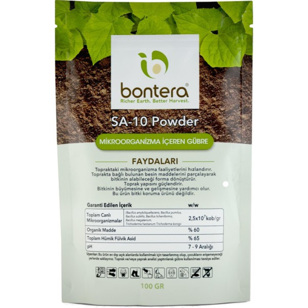 Bontera Sa 10 Powder Mikrobiyal Gübre Gübre Fiyatı