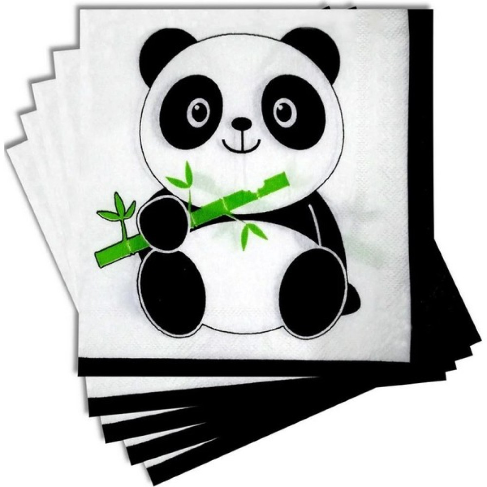 Booddie Panda Model Peçete 33 *33 cm Çift Katlı 20'li - Renkli Peçete Fiyatı
