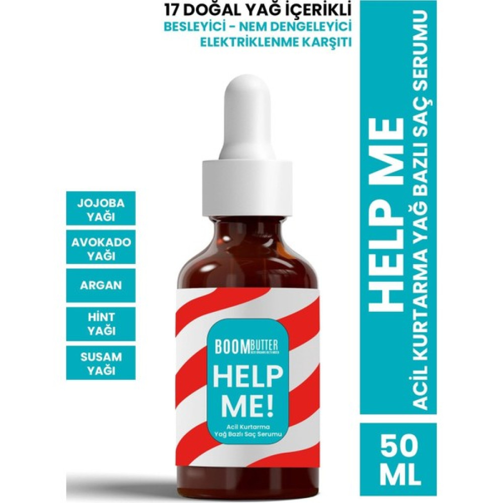 Boom Butter Help Me Acil Kurtarma Yağ Bazlı Saç Serumu Saç Bakım Maskeleri & Serumlar & Spreyler Fiyatı