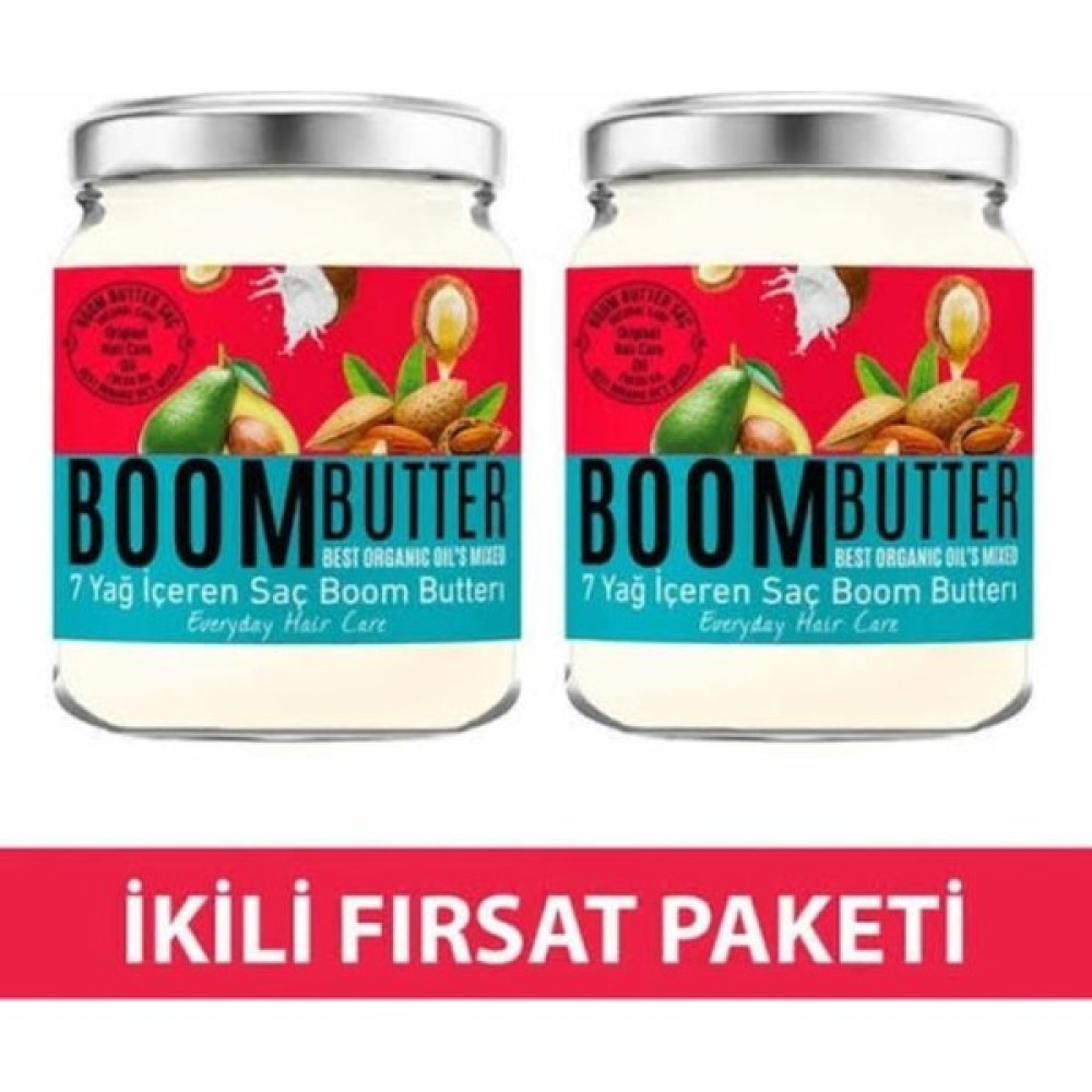 Boom Butter Saç Bakım Yağı 190 ml Ikili Avantaj Paketi Şampuan ve Saç Kremi Fiyatı