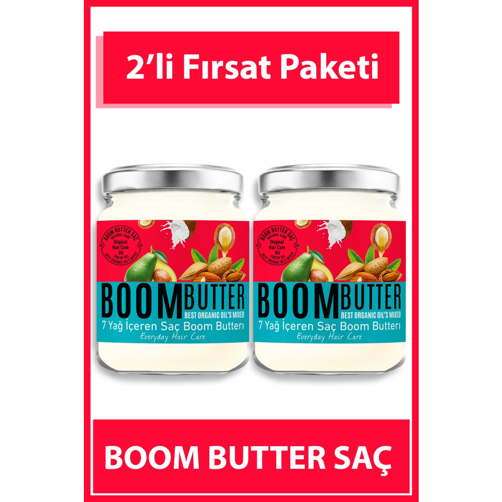 BOOM BUTTER Saç Bakım Yağı İkili Paket Saç Bakım Maskeleri & Serumlar & Spreyler Fiyatı