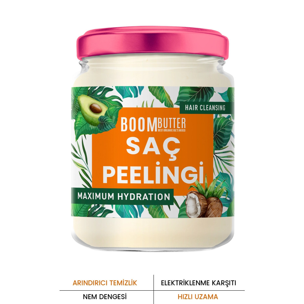 BOOM BUTTER Saç Kökü Güçlendirici Peelingi 190 ml Saç Bakım Maskeleri & Serumlar & Spreyler Fiyatı