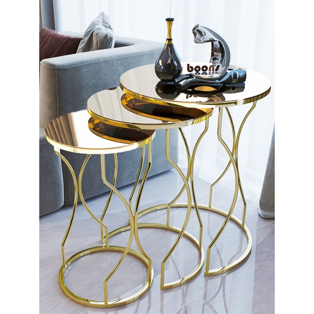 Boons Dream Zigon Sehpa - Gold - Bronz Yan Sehpa Fiyatı