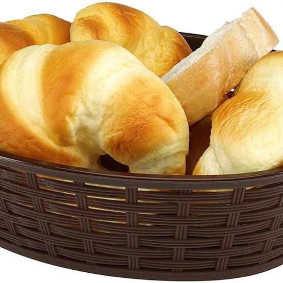Bora Hasır Desenli 28 cm Oval Ekmek Sepeti