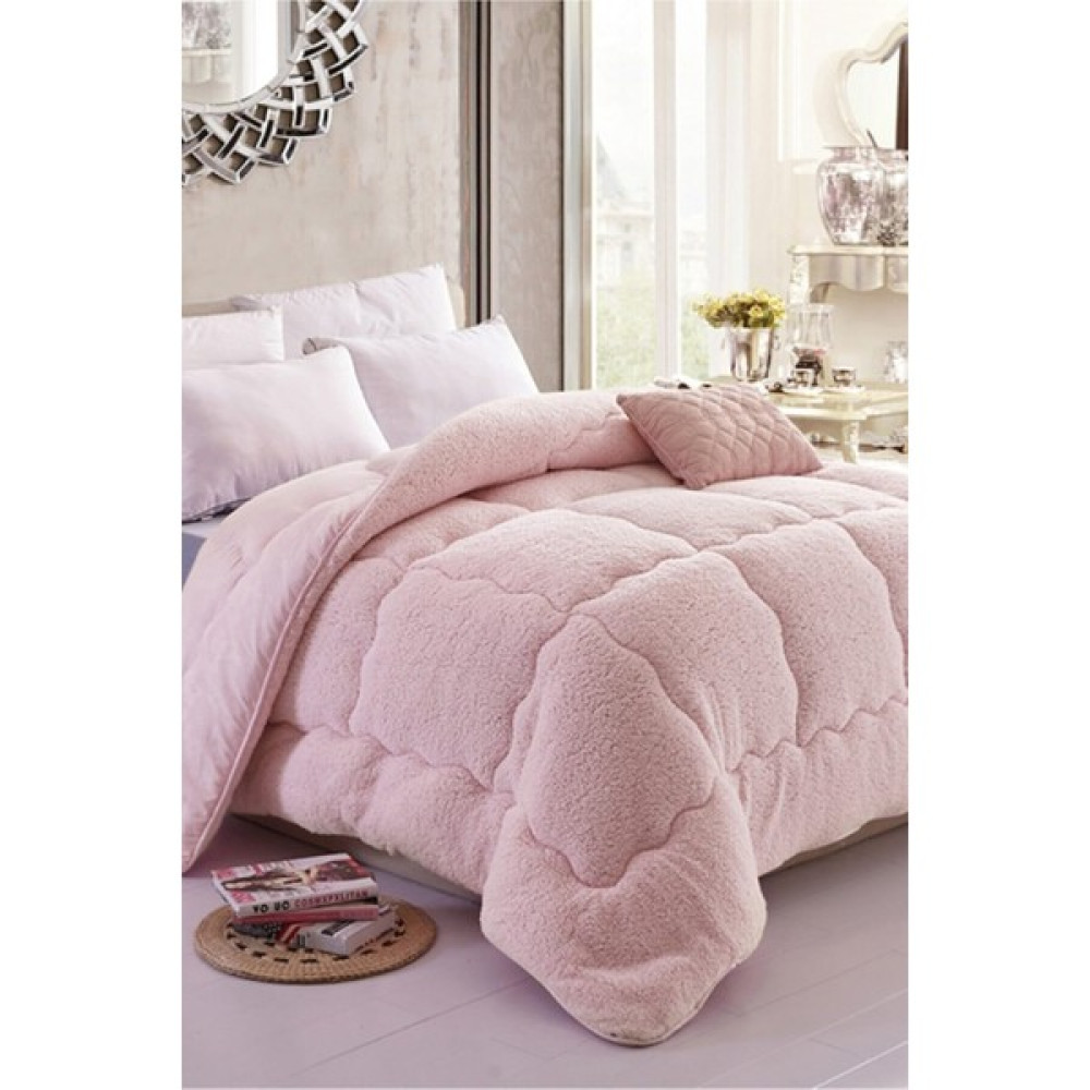 Boran Elçin Online Mağazacılık Welsoft Silikon Yorgan Çift Kişilik - 195 x 215 cm - Pudra Pembe Yorgan Fiyatı