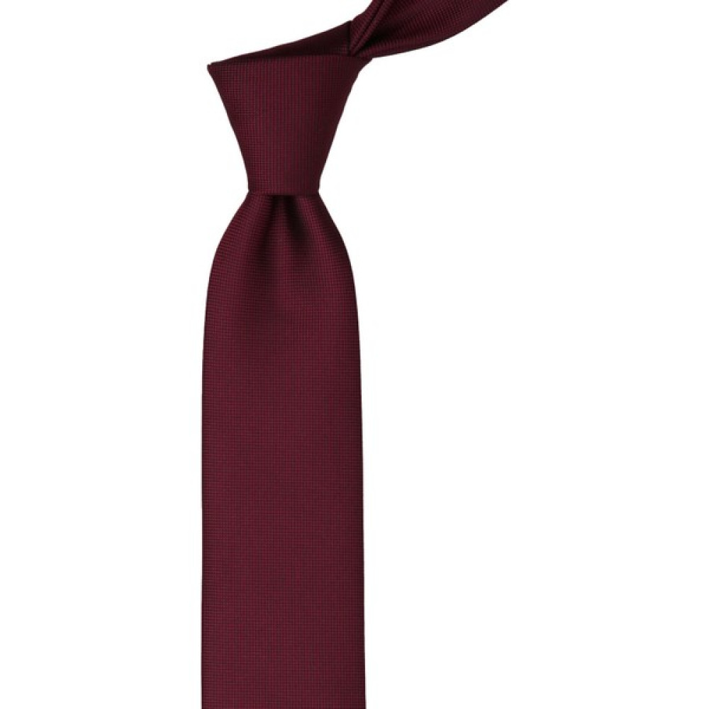Bordo Nokta Desen Slim Kravat SK7596 Kravat Fiyatı