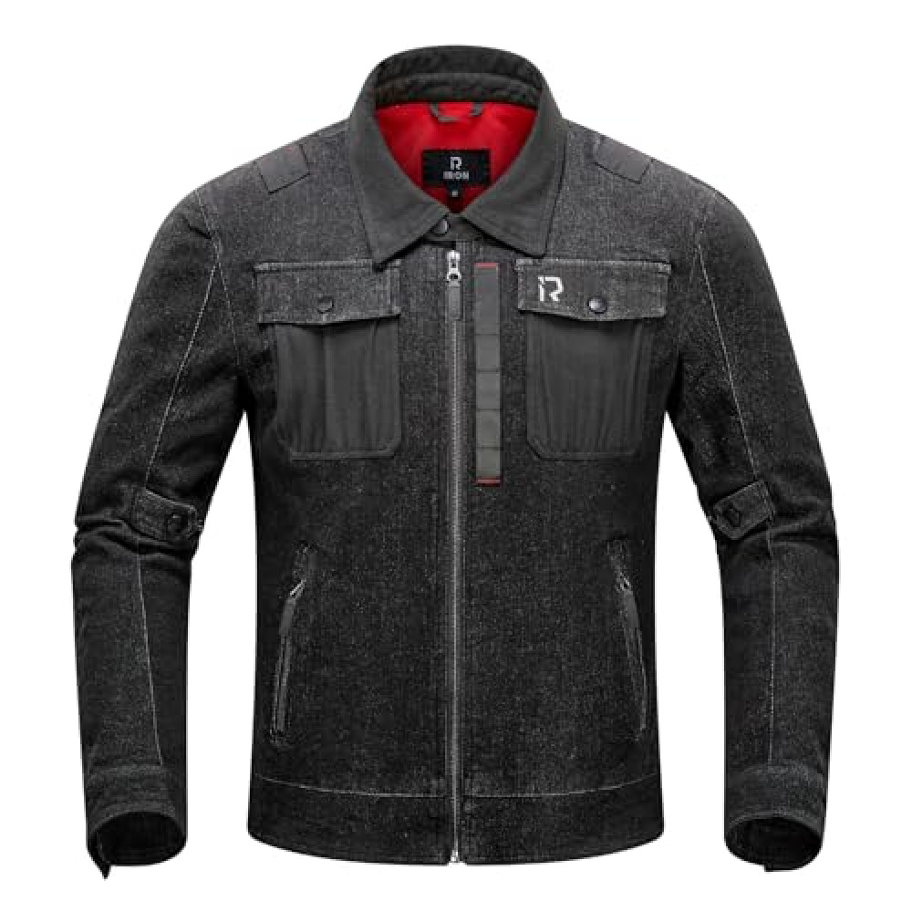 BORLENI Motorcycle Jacket Denim Breathable Reflective with Mesh CE Armor Protection for Men Motorbike Riding Jacket All Seasons Motorcycle Jackets Fiyatı