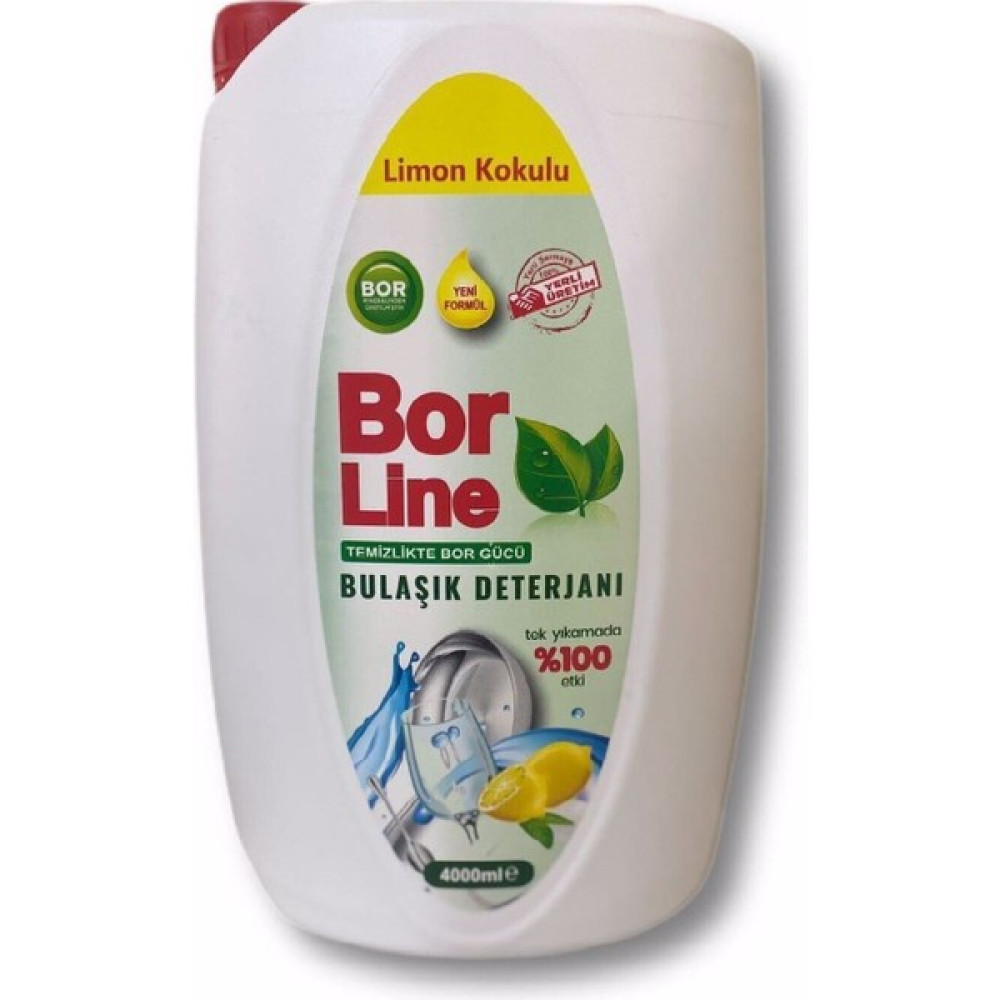 Borline Bor Katkılı Sıvı Bulaşık Deterjanı 4 Lt Limon Kokulu Bulaşık Yıkama Fiyatı