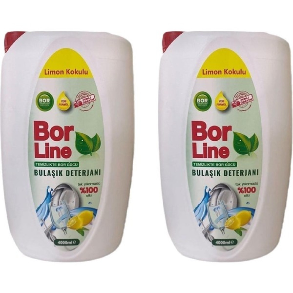 Borline Bor Katkılı Sıvı Bulaşık Deterjanı 4lt Limon Kokulu 2 Adet Bulaşık Yıkama Fiyatı