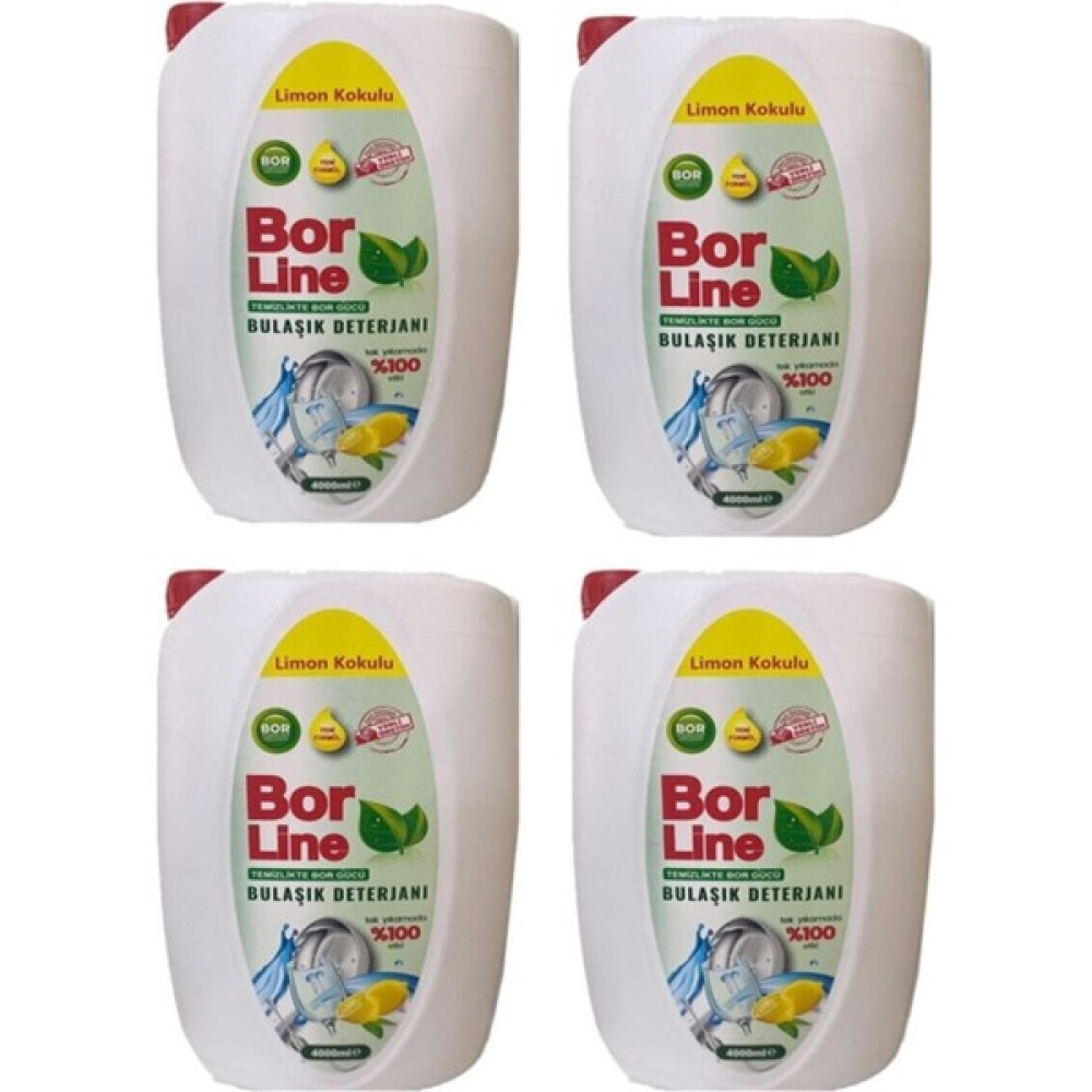 Borline Sıvı Bulaşık Deterjanı 4000 ml Limon 4 Bulaşık Yıkama Fiyatı