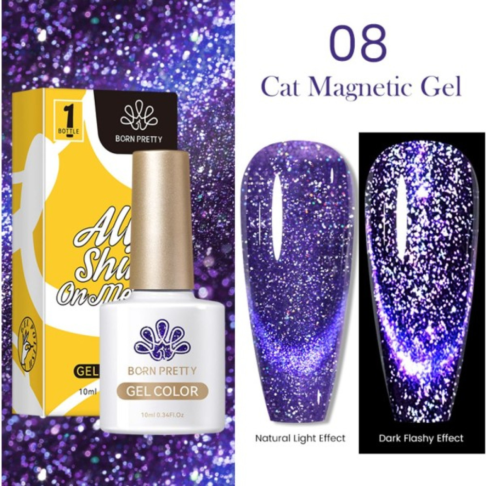 Born Pretty 10ML Reflektörlü Kedi Gözü Manyetik (Reflectıve Cat Eye Magnetıc) Kalıcı Oje Oje Fiyatı