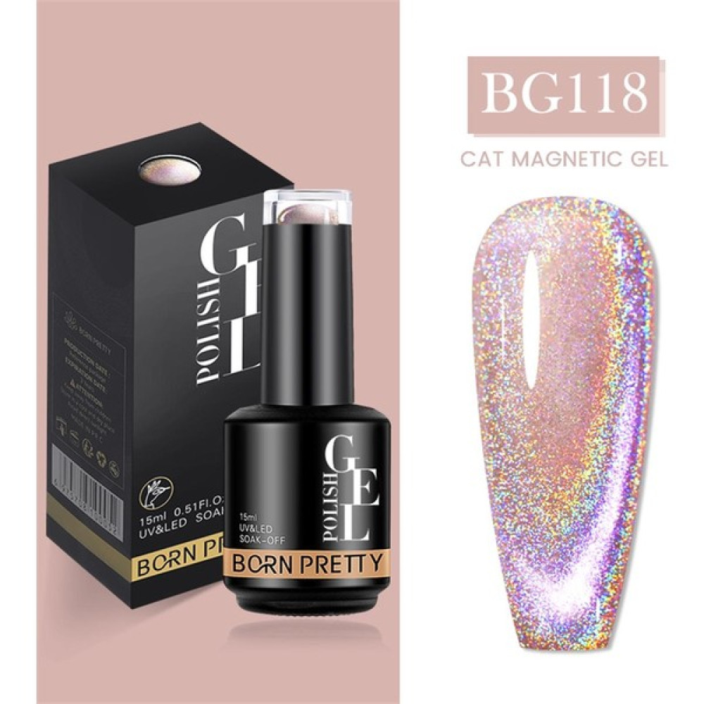 Born Pretty 15 ml Kedi Gözü Kalıcı Oje BG118 (55933) Oje Fiyatı