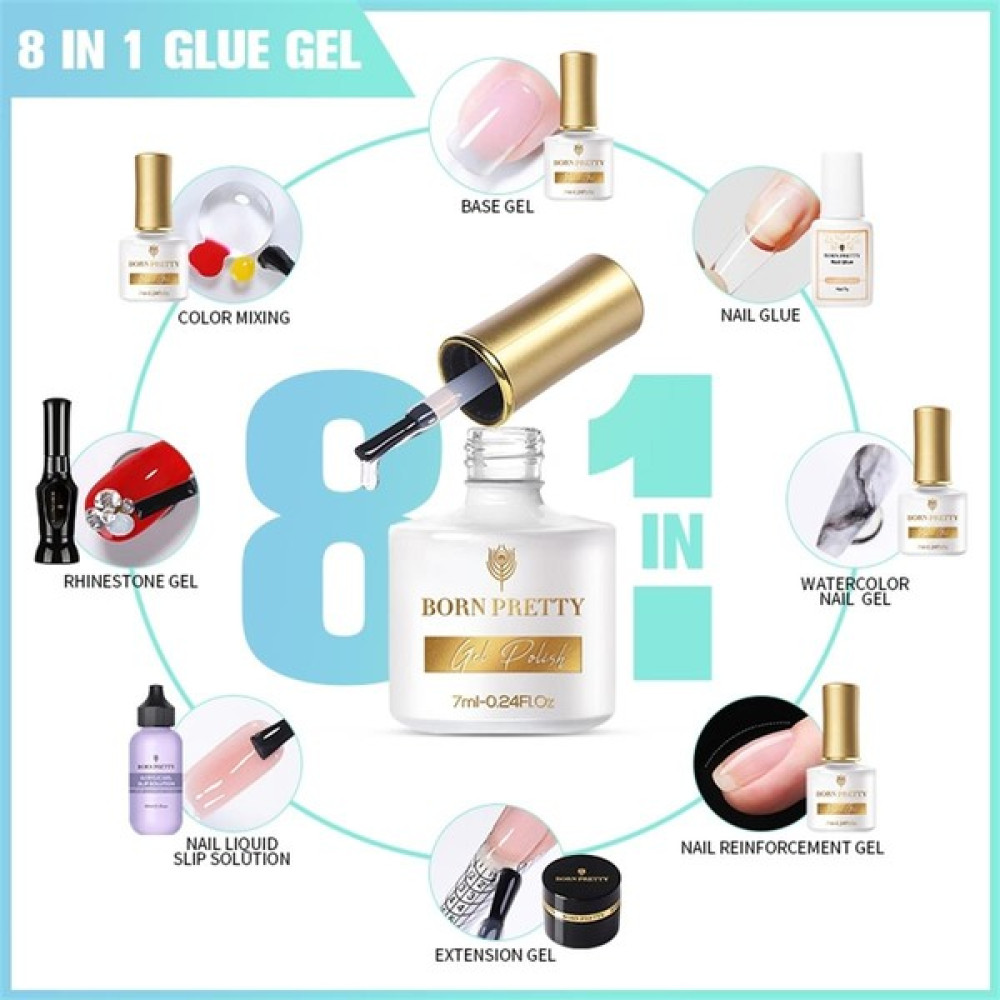 Born Pretty 8 In 1 Glue Gel 7 ml Oje Fiyatı