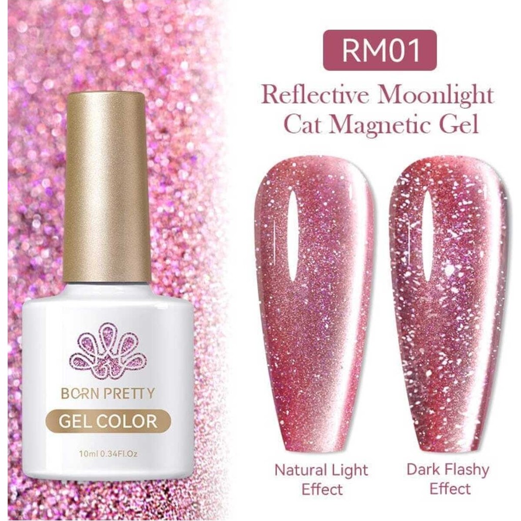 Born Pretty Moonlight Reflective Cat Magnetic Gel/ay Işıltısı Reflective Kedi Gözü Kalıcı OJE(RM01)-10ML - rm01 Evcil Hayvan Ürünleri Fiyatı