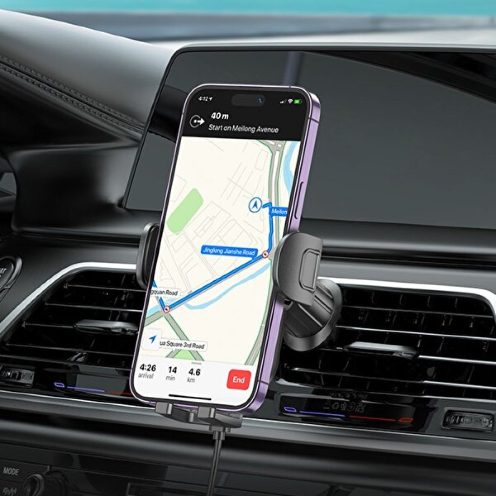 Borofone Manyetik Wireless Araç Içi Telefon Tutucu ve Şarj 15W Telefon Şarj Güçlü Manyetik Tutucu Havalandırma Montaj Kolay Kurulum 4.5-7.0 Inç iPh... Cep Telefonu Tutucu Fiyatı