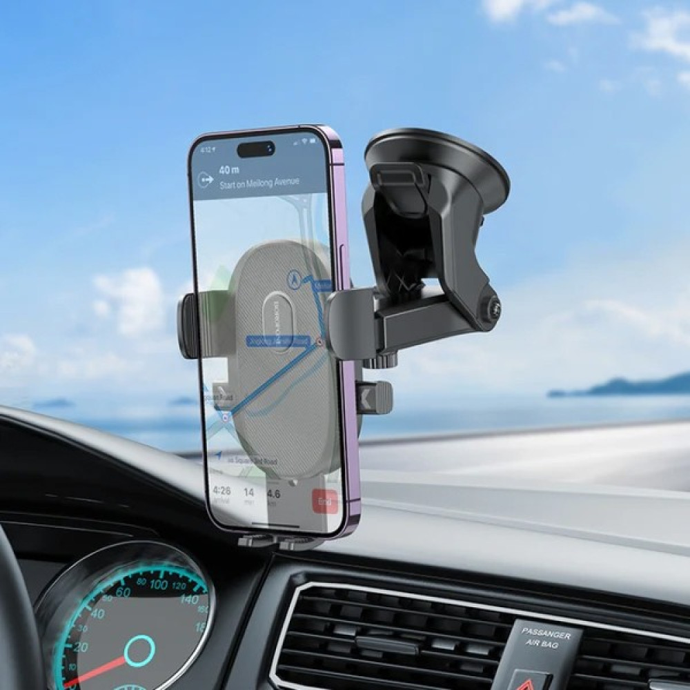 Borofone Profesyonel Araç Içi Telefon Tutucu Vantuzlu Model iPhone Uyumlu Kullanımı Kolay Güçlü Manyetik Tutucu Samsung Uyumlu Xiaomi Uyumlu BH93 Cep Telefonu Tutucu Fiyatı
