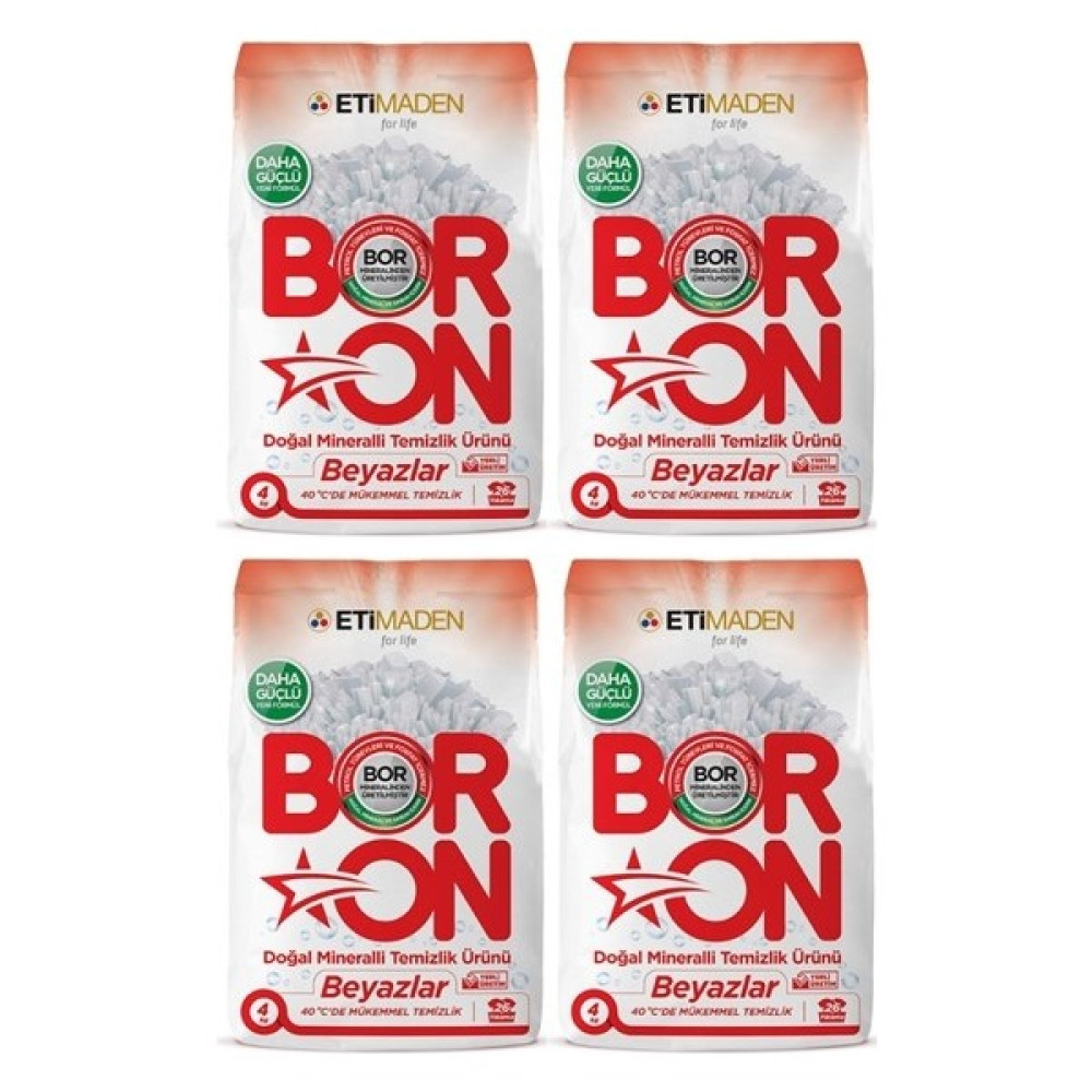 Boron Doğal Mineralli Toz Temizlik Ürünü 4 kg - Beyazlar 4 Adet Oto Boyaları Fiyatı
