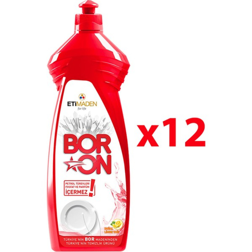 Boron Elde Yıkama Bulaşık Temizlik Ürünü 650 ml 12 Adet Oto Boyaları Fiyatı