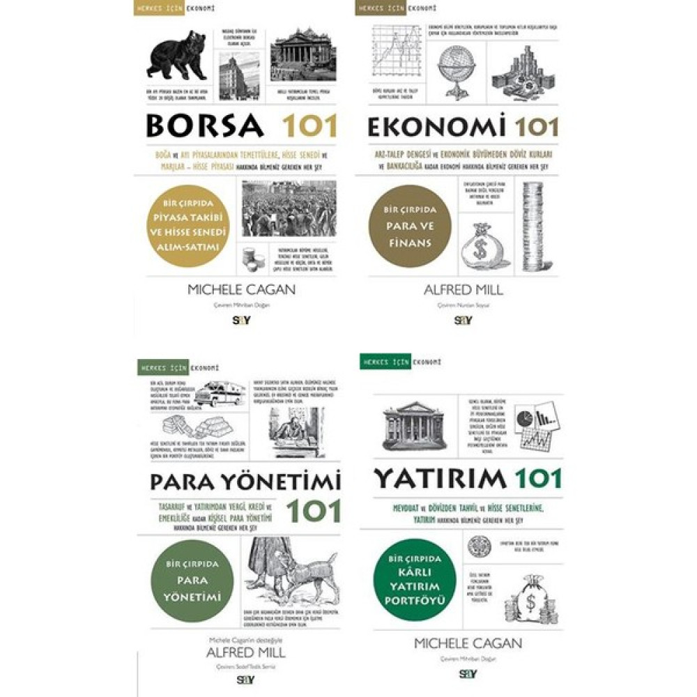 Borsa 101 - Ekonomi 101 - Para Yönetimi 101 - Yatırım 101 Ekonomi Pazarlama Kitapları Fiyatı