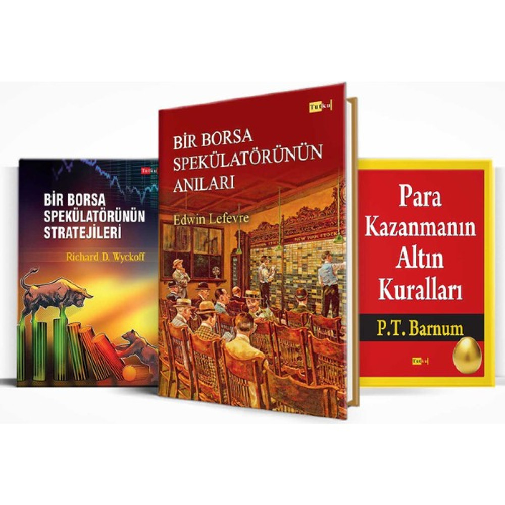 Borsa - Yatırımcı Seti - 3 Kitap -Bir Borsa Spekülatörünün Anıları,yatırım,finans,para -Edwin Lefevre Muhasebe Finans Kitapları Fiyatı