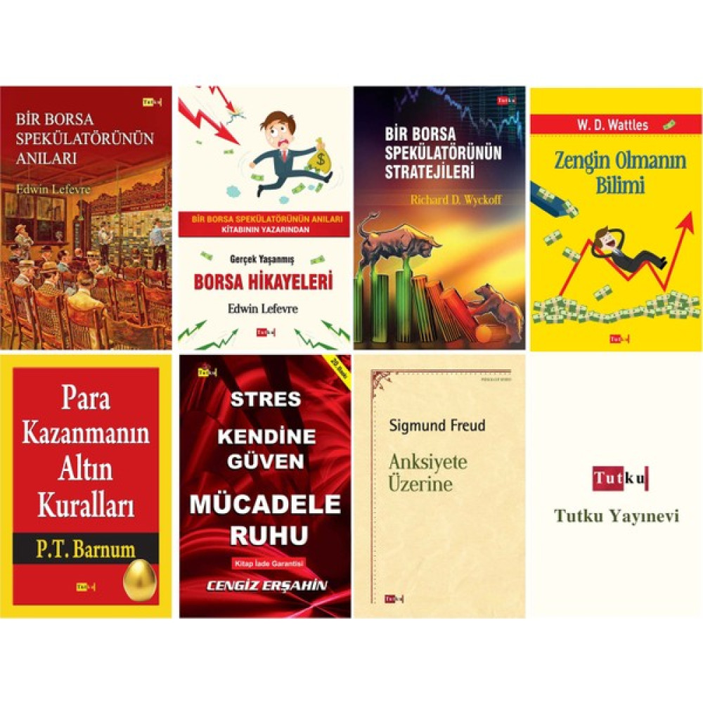 Borsa - Yatırımcı Seti-4 - 7 Kitap, Yatırım, Finans, Para, Borsa, Bir Borsa Spekülatörünün Anıları - Edwin Lefevre Ekonomi Pazarlama Kitapları Fiyatı