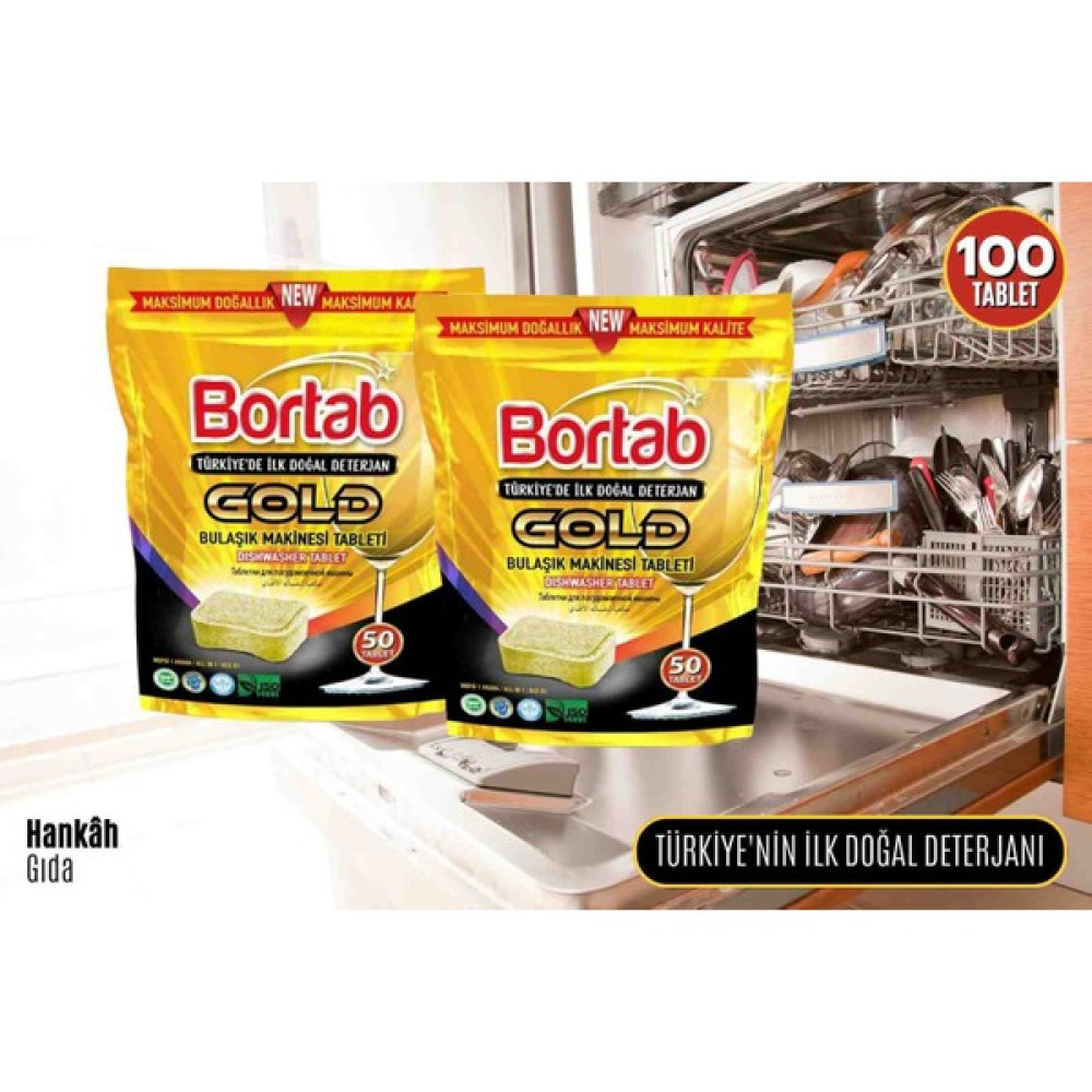 Bortab Bulaşık Makinesi Tableti 100 Adet Bulaşık Yıkama Fiyatı