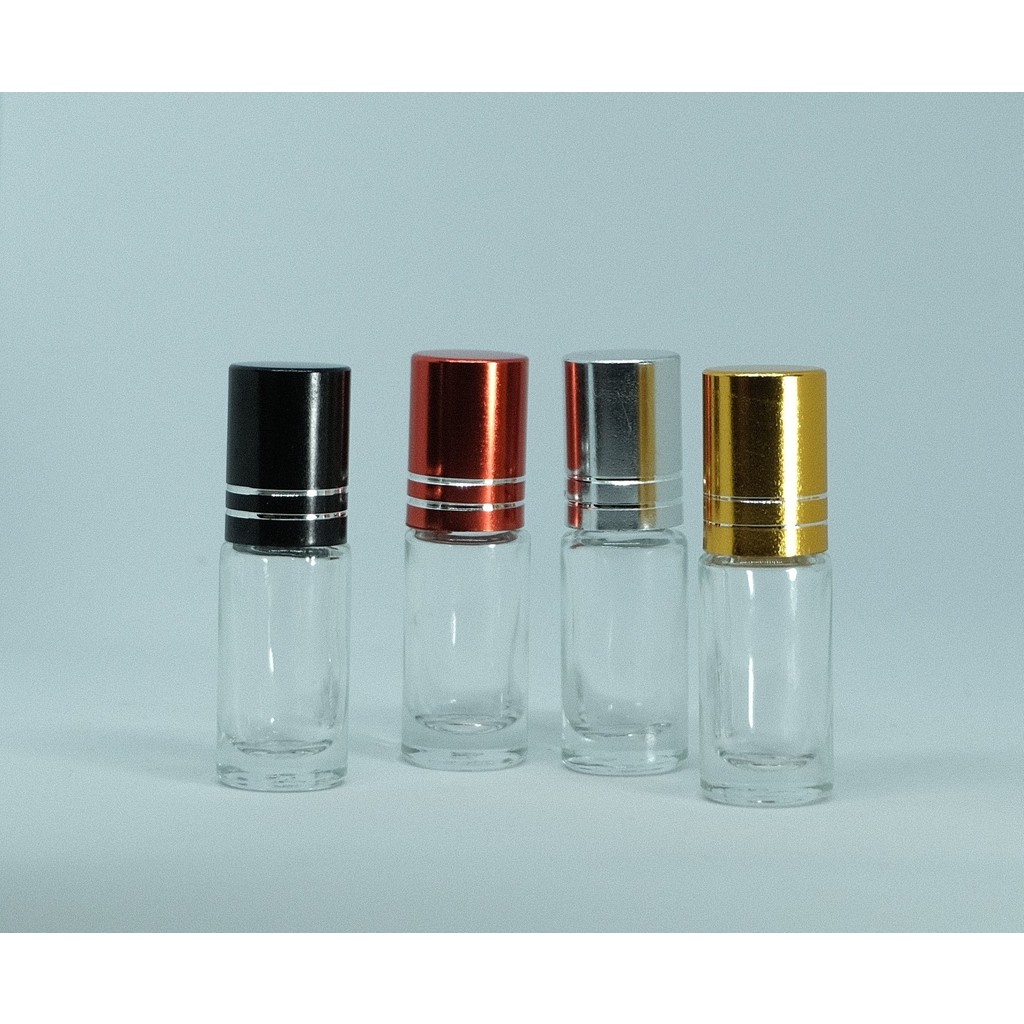 Boş Parfüm Şişesi 3 ml (5 Adet) Siyah Kapaklı Roll-On Boş Şişe Parfümler Fiyatı
