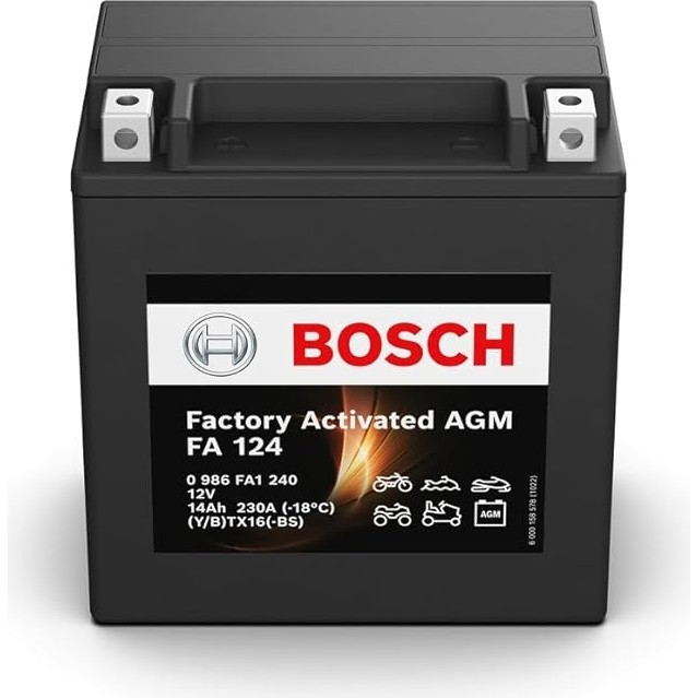 Bosch 12V 14 Ah YTX16-BS Agm Akü FA124 Akü Fiyatı