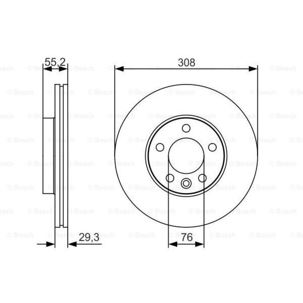 Bosch 308 / 29.5-25.5 MM Ön Fren Diski - 0 986 479 R84 Frenler Fiyatı