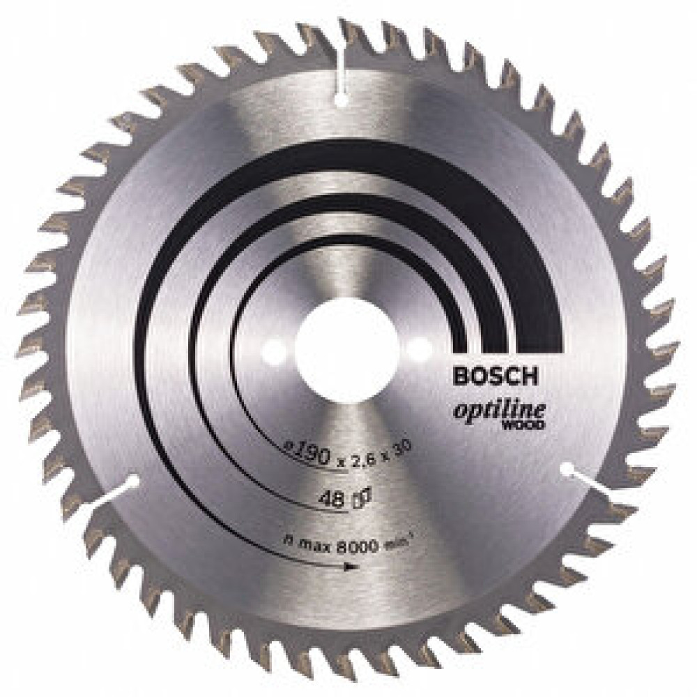 Bosch Ahşap Daire Testere Diski 48 Diş 190x30 mm Yedek Parça - Elektrikli El Aletleri Fiyatı