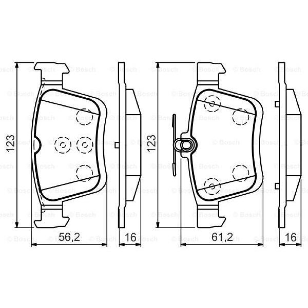 Bosch Arka Disk Balata 146.2x71.5x16.0 MM - 0 986 494 659 Frenler Fiyatı