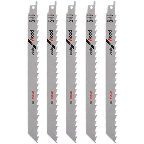 Bosch Basic Serisi Ahşap için Panter Testere Bıçağı S 1111 K 5'li Eviyeler Fiyatı