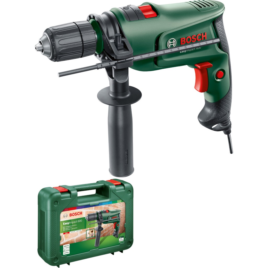 Bosch EasyImpact 600 Darbeli Matkap 600W - Yüksek Performanslı Plastik Mandren, 10 mm, Kompakt Elektrikli Tasarım Matkaplar Fiyatı