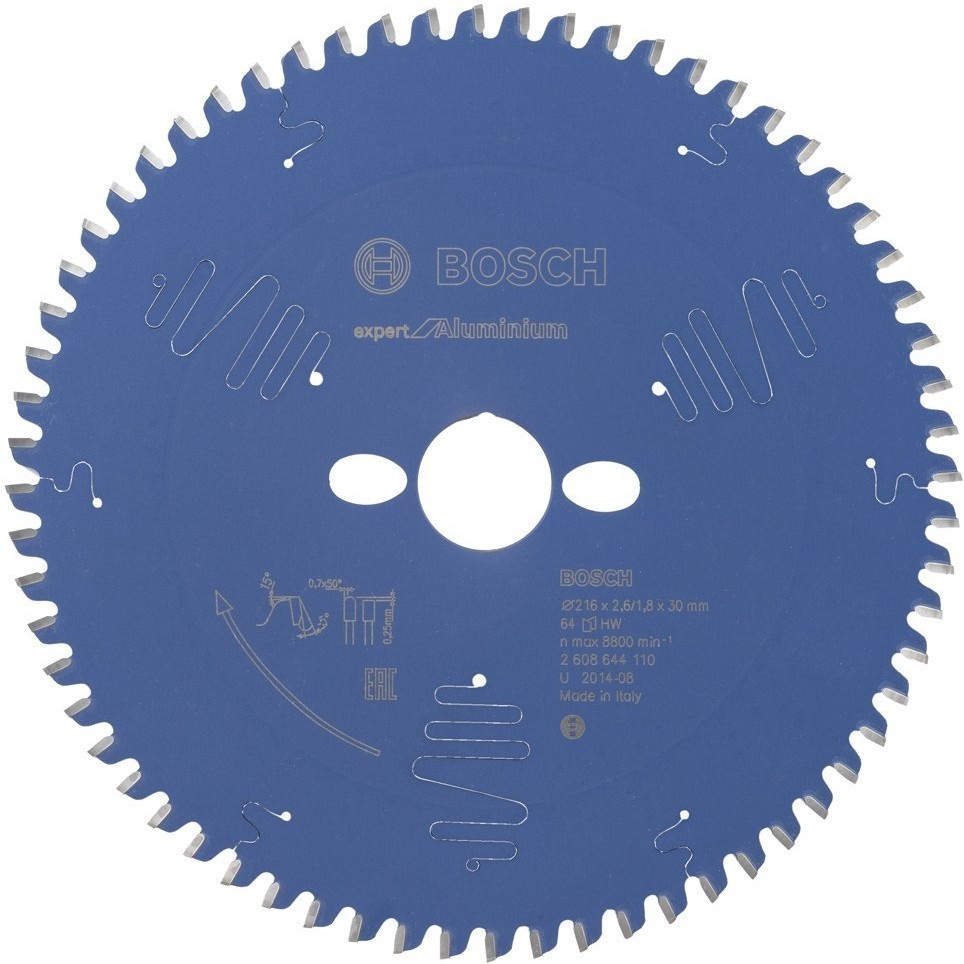 Bosch Expert Serisi Alüminyum İçin 216x30 MM 64 Diş Daire Testere Bıçağı Eviyeler Fiyatı