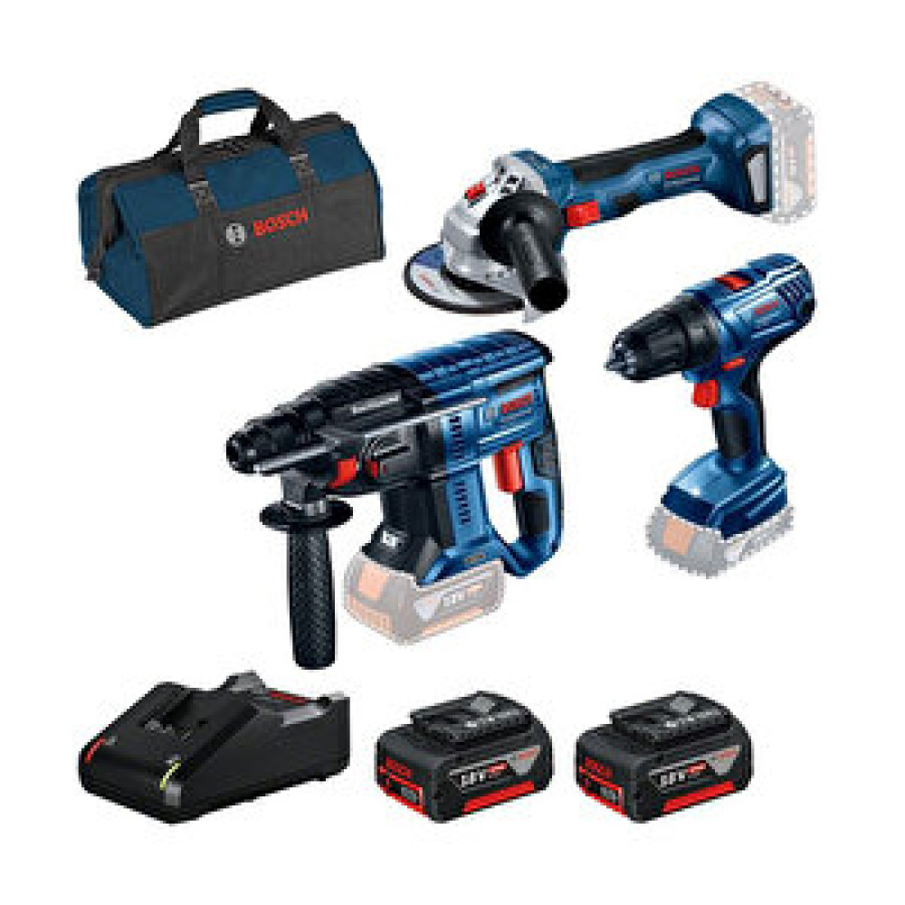 Bosch Gbh 180-Lı + Gsr 180-Lı + Gws 180-Lı + 2X4.0Ah + Gal 18V-40 + Raf Bag Matkaplar Fiyatı