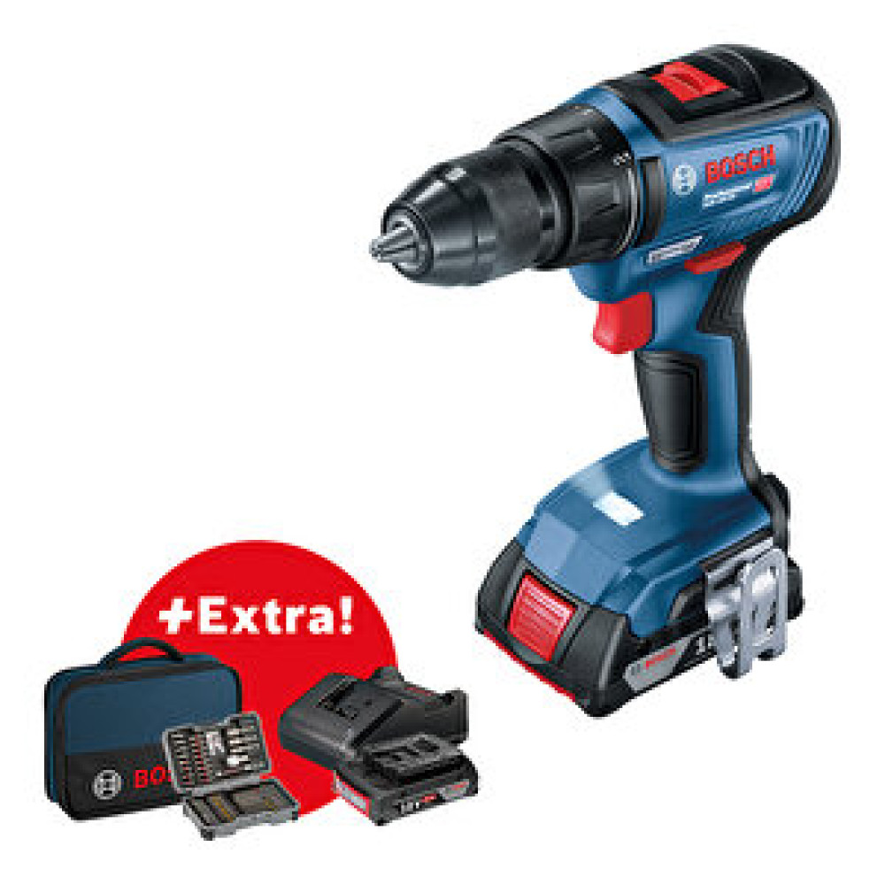 Bosch GSR 18V-50 + 43 parça vidalama seti Matkaplar Fiyatı