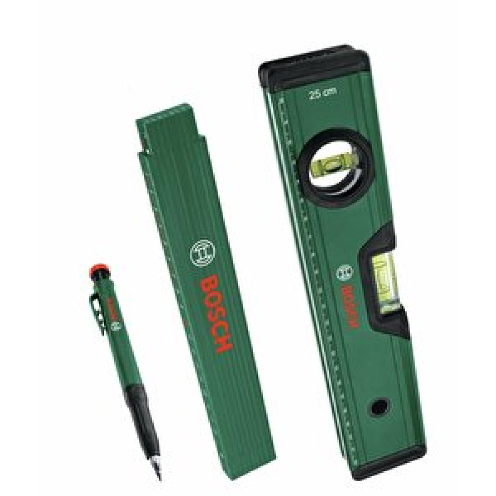 Bosch Home And Garden Su Terazisi - Katlanır Metre - Kalemli İşaretleme Seti - 1600a02w7s Diğer Test ve Ölçüm Cihazları Fiyatı