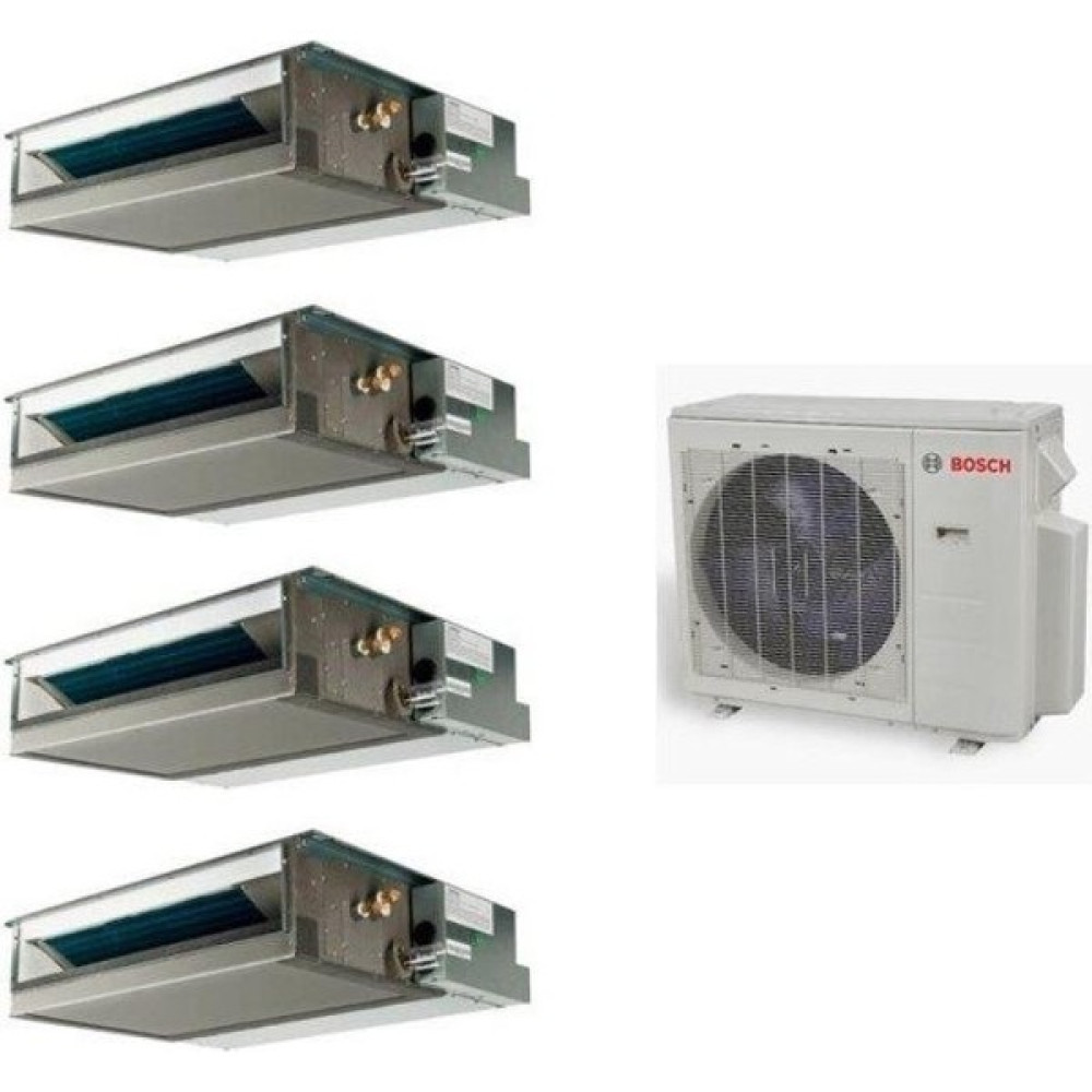 Bosch Multi Kanallı Inverter Klima 36000 Btu 1 Dış + 4 Iç Ünite 12000 + 12000 + 12000 + 12000 Btu Klimalar Fiyatı
