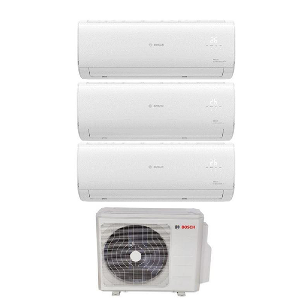 Bosch Multi Split 28000 Btu 1 Dış + 3 İç Ünite 9000 + 12000 + 12000 Btu Inverter Klima Klimalar Fiyatı