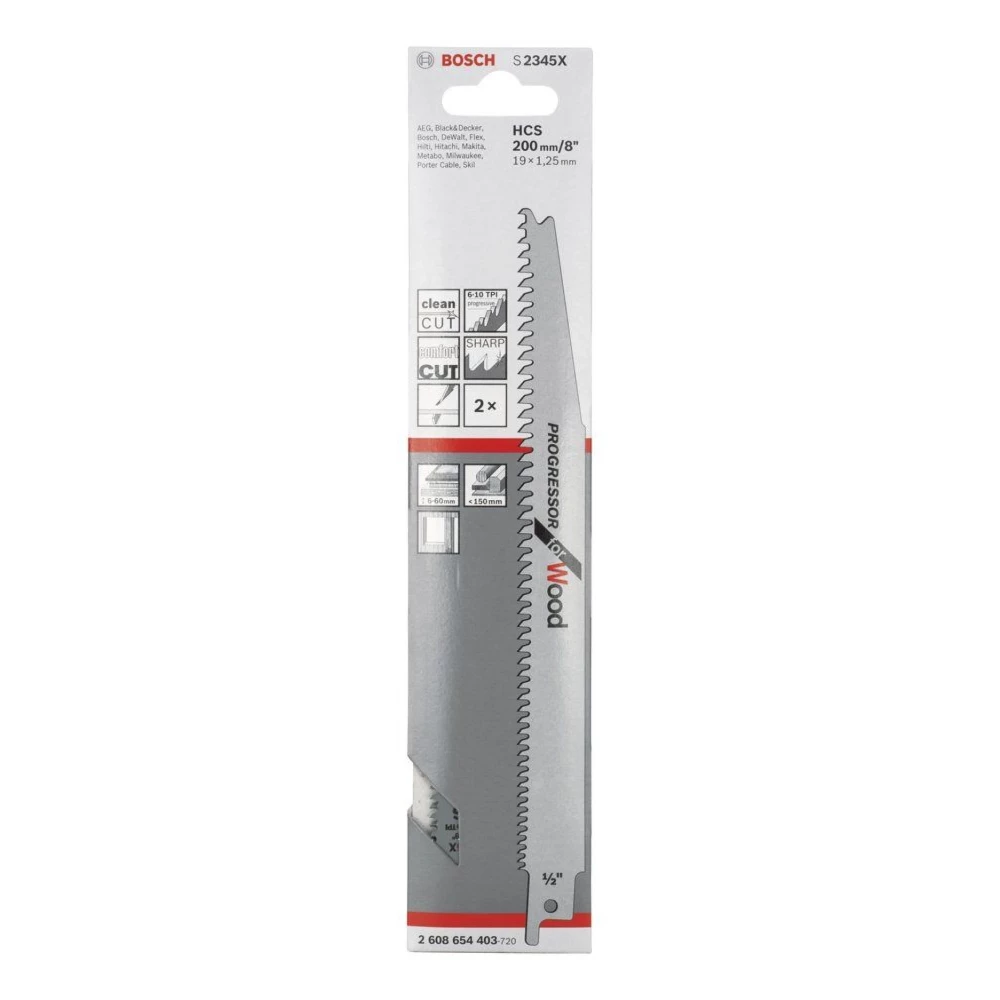 Bosch - Progressor Serisi Ahsap İcin Panter Testere Bicagi S 2345 X - 2'Li Dekupaj Testere Fiyatı