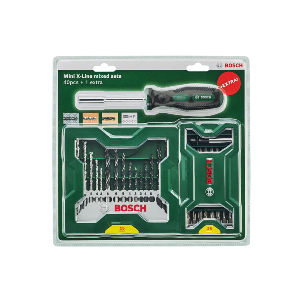 Bosch X-line 15 Parça Delme & 25 Parça Vidalama Ucu Seti + Tornavida - Yedek Parça - Elektrikli El Aletleri Fiyatı