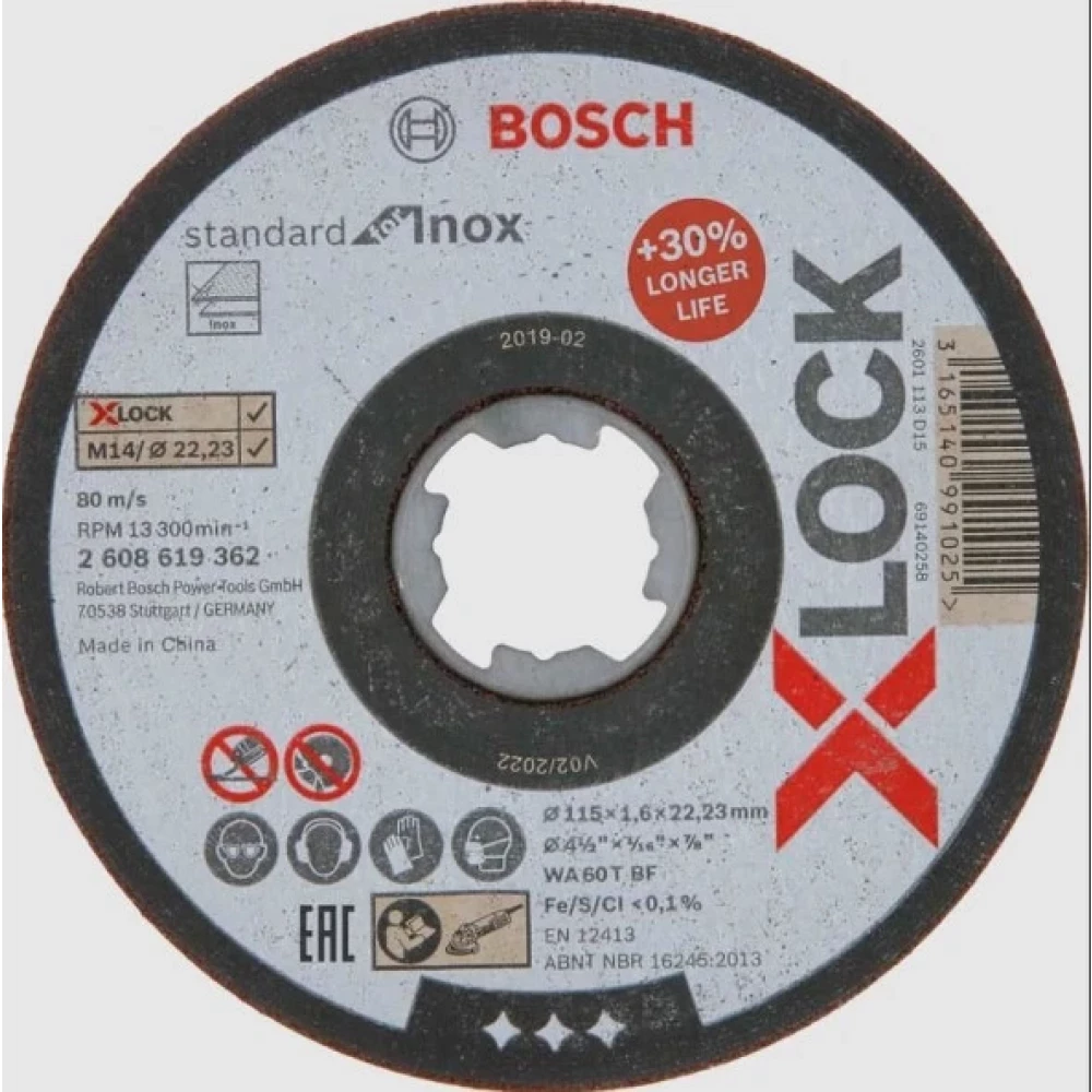 Bosch Xlock Inox Kesici 115X1x22,23 Mm Dekupaj Testere Fiyatı