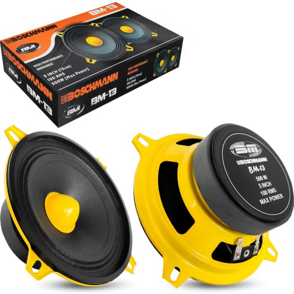 BOSCHMANN Oto Mıdrange 13CM 500W 2 Adet Boschmann Bm-13 Oto Hoparlörleri & SubWoofer Fiyatı