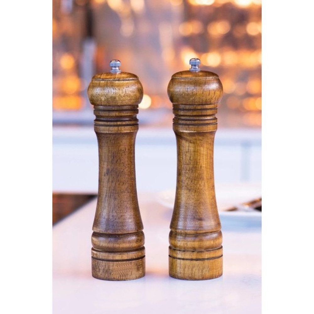Bosile 2'li Set Masterchef Tuz Karabiber Değirmeni Baharat Öğütücü Ceviz Ahşapı 21 cm - Ahşap Baharat Setleri & Baharatlıklar Fiyatı