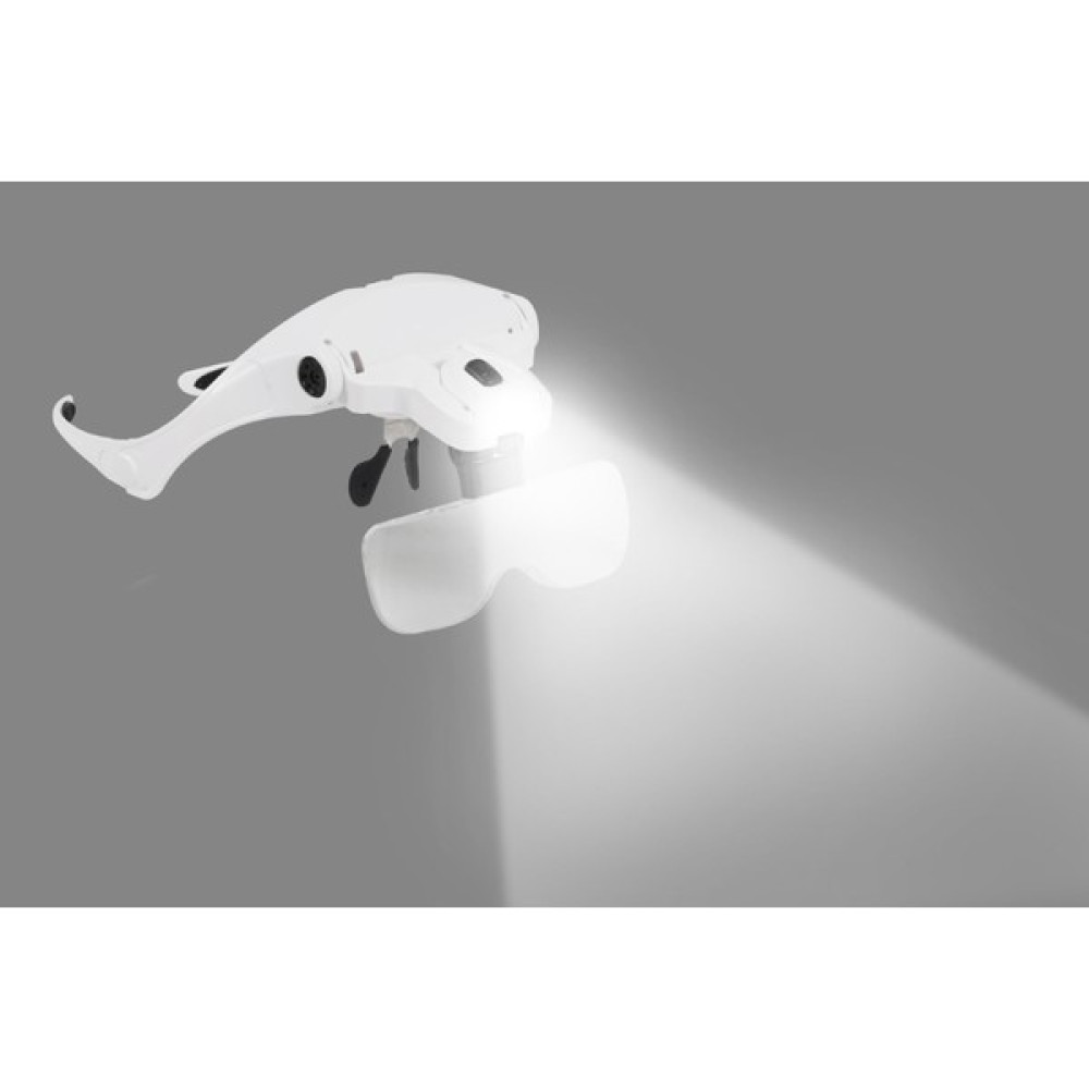 Bosile 5 Lensli 2 LED Işıklı Ayarlanblr Gözlük Tipi Büyüteç-1.0x-3.5x Zoom-Microblading Işıklı Loop Gözlük Büyüteç Fiyatı