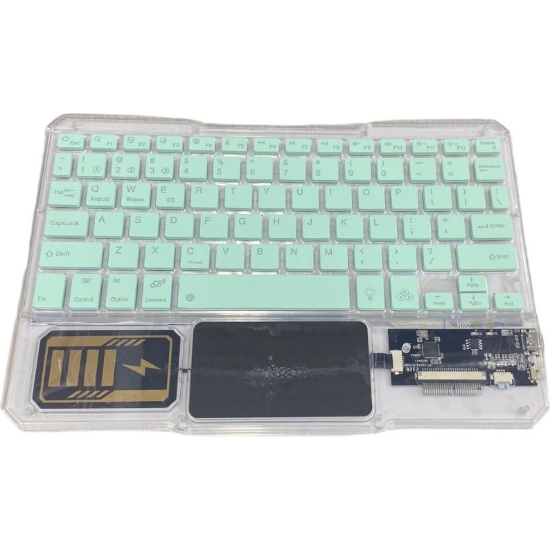 Bosile Rgb Işıklı Şeffaf Tasarım Bluetooth Klavye - Touchpad'li, Türkçe Q Düzen ve Çoklu Cihaz Destekli (Type-C Şarjlı) Klavye - Mouse Fiyatı