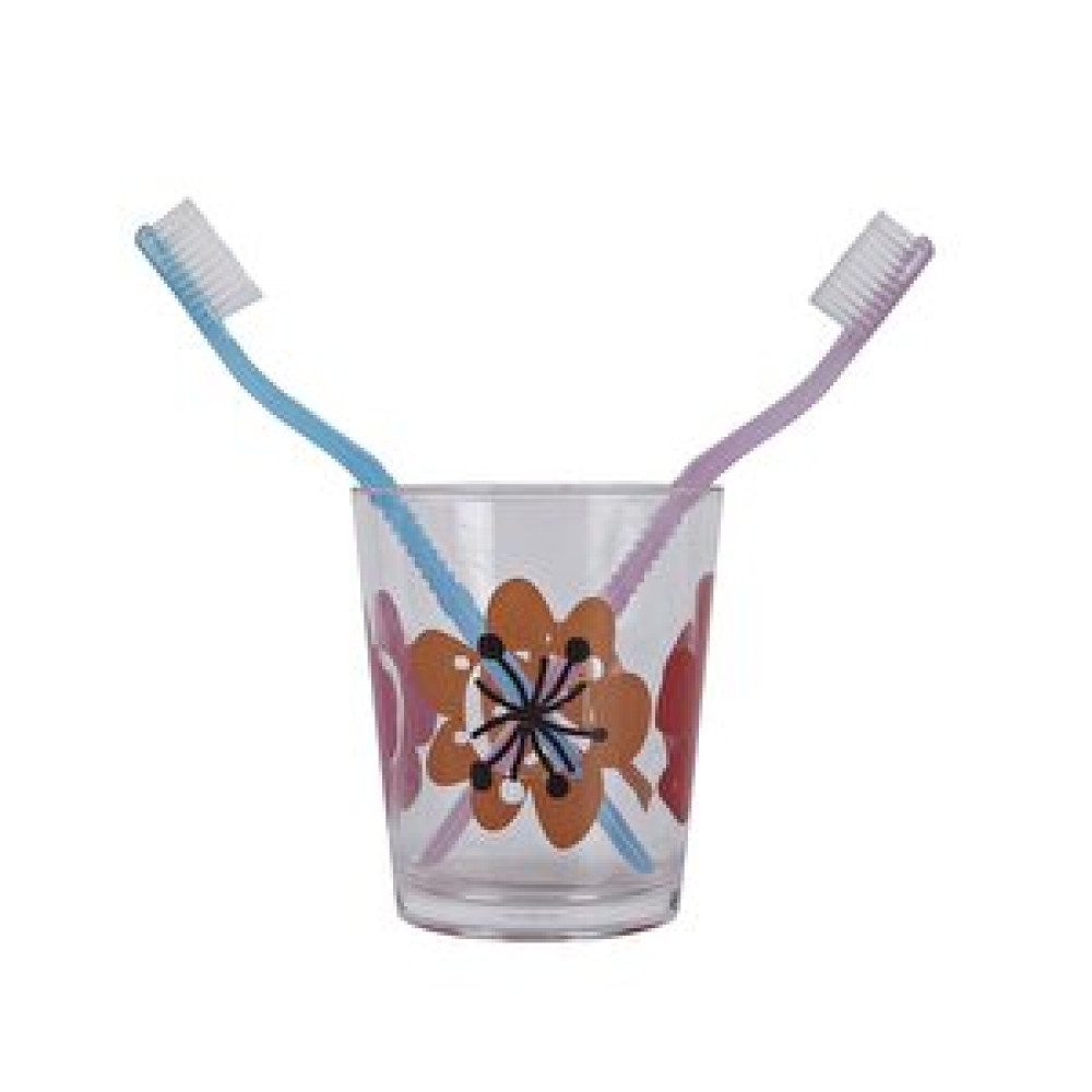 Bosphorus Diş Fırçalık Ve Macun Kabı Kırmızı Papatya Akrilik 8x8x9cm 350ml Diş Fırçalık Fiyatı