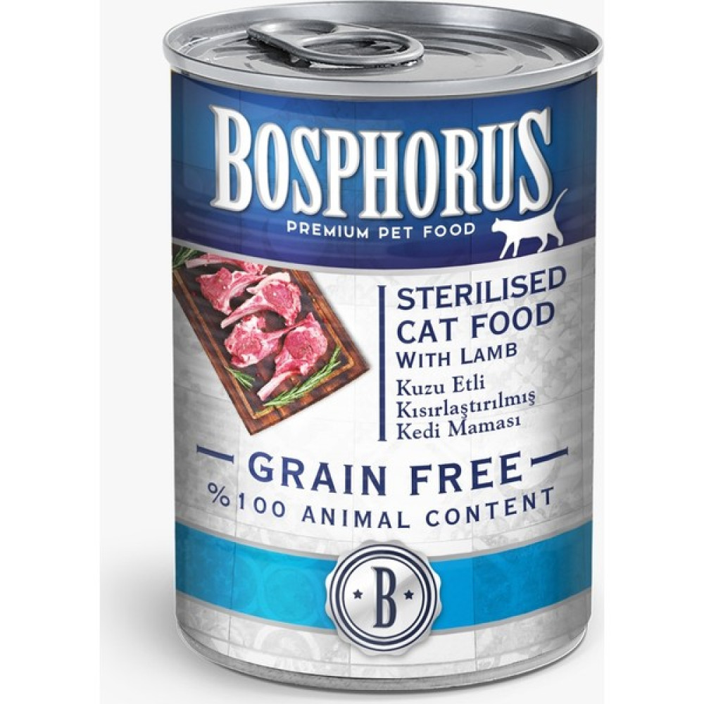 Bosphorus Tahılsız Kuzu Etli Kısırlaştırılmış Kedi Konservesi (12 x 415 gr) Evcil Hayvan Ürünleri Fiyatı